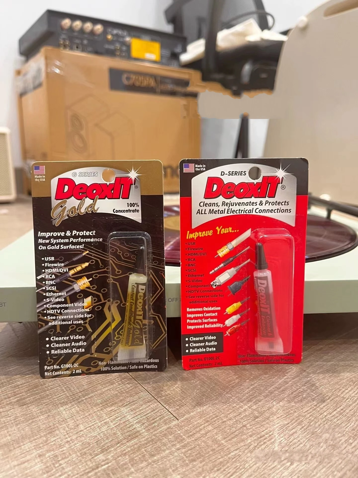 American CAIG DeoxIT Audio Protection King, Óleo Manutenção e Limpeza, Óleo de Contacto Aumentar