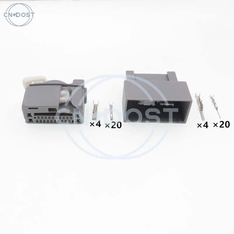 1 Set 24 Pin AC Assembly Automobile Cable Terminal Composite Connector MX34C24SFA Automobile Plug Avionics Socket
