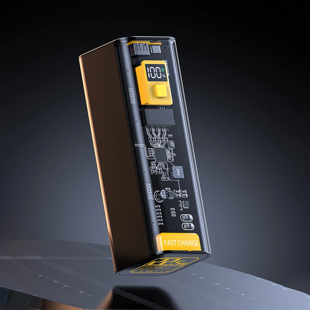 DIY Powerbank-Gehäuse, Batterieladebox, tragbar, LCD, PD22.5W, bidirektionale Schnellladebox für 8 x 21700 / 18650 – Detail 12