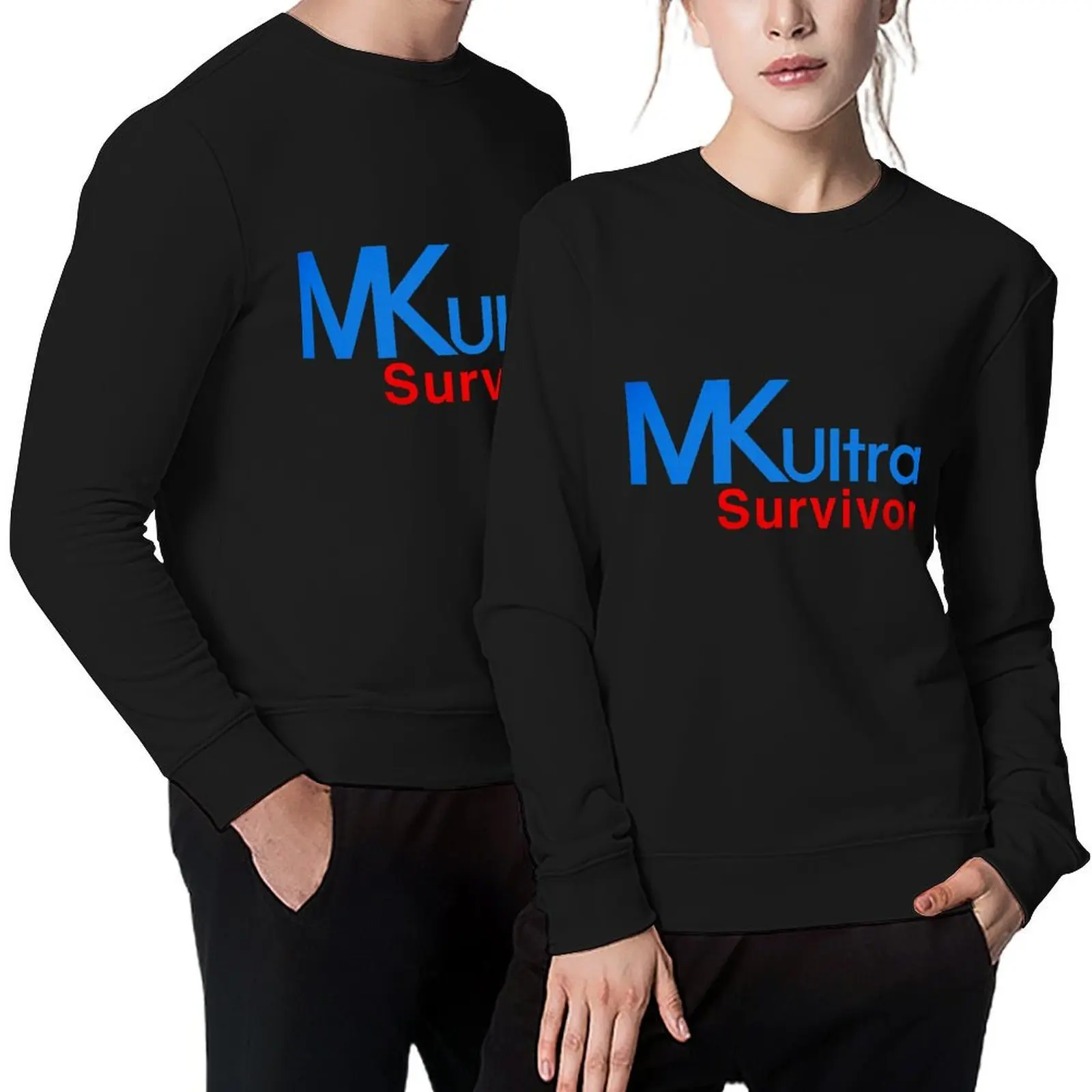 

MK Ultra Survivor Pullover tracksuits men's sweat-shirt graphic t shirts men korean style clothes sweatshirt for men