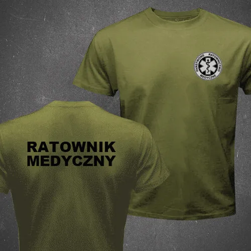 Poland Emergency Medical Services EMS Paramedic T-shirt Short Sleeve Casual 100% Cotton Shirt