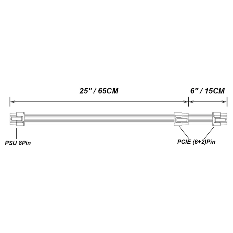 PSU VGA папа к двойному Pcie 8 (6 + 2) Pin папа PCIE GPU Кабель питания для EVGA G + G2 G3 G5 GA GM B3 B5 T2 модульный источник питания