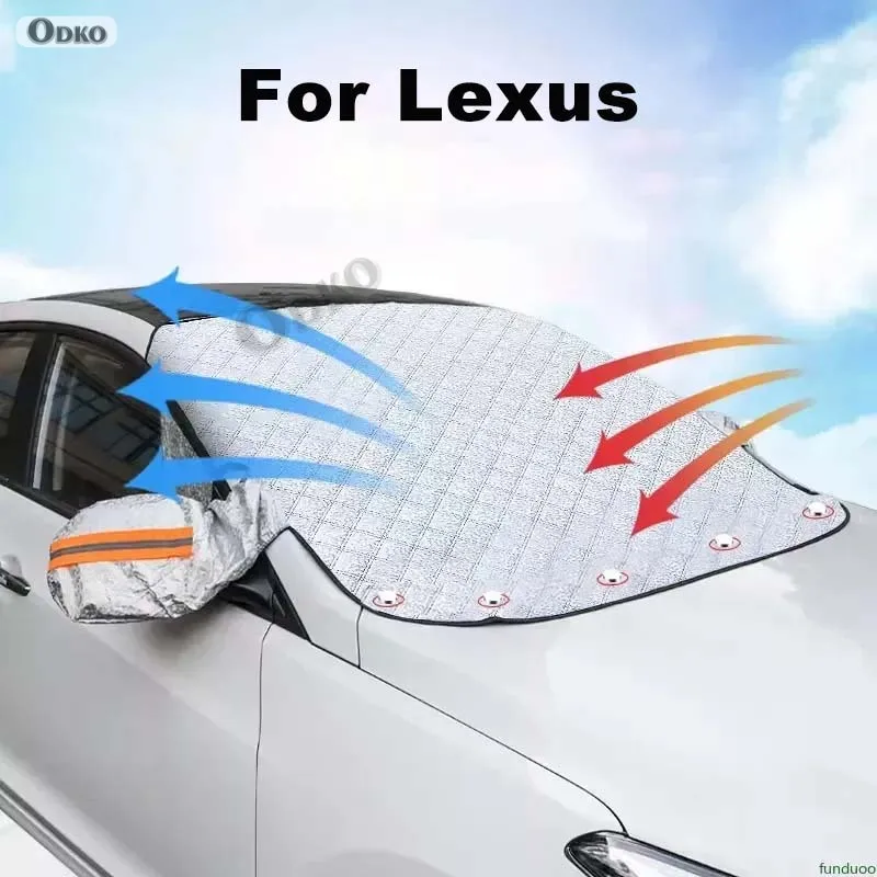 

For Lexus ES ES300h ES350/250/200 2013 2014 2015 2016 17 Magnetic Car Windshield Sunshades Extra Thick Snow Ice Cover Protection