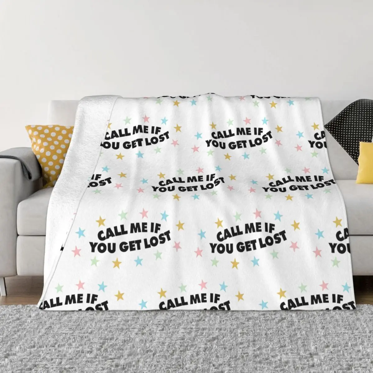 

Call Me If You Get Loss Blankets Flannel Throw Blankets Summer Air Conditioning Portable Soft Warm Bedspread