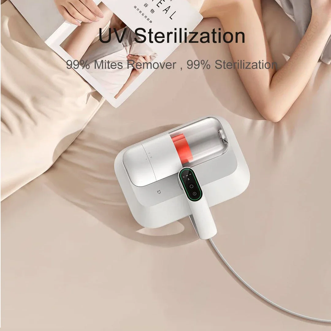 2024 Xiaomi Mijia Mite Remover Pro LED Screen Vacuum Cleaner UV Sterilization Smart Suction Adjustment 12000PA Hurricane Suction