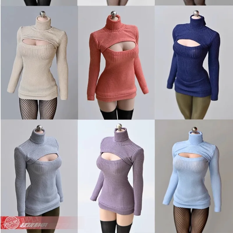 

In Stock 1/6 Scale Female Soldier Sexy Long Length T-shirt Clothes Dress Model for 12'' Action Figures Body Decoration