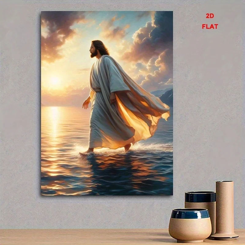 الرجال المعتقدات الدينية المشارك قماش جدار الفن لديكور المنزل ، ملصق جدار ديكور قماش يطبع لغرفة المعيشة غرفة نوم المطبخ O