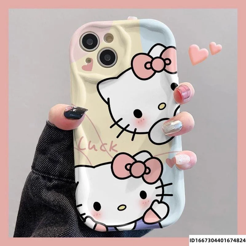 Kawaii Sanrios Hellos-Kittys Phone Case For Xiaomi Mi 14 12 12T 11 Lite Poco M6 X6 F6 X5 X4 F4 X3 M3 Pro GT NFC 4G 5G Back Cover