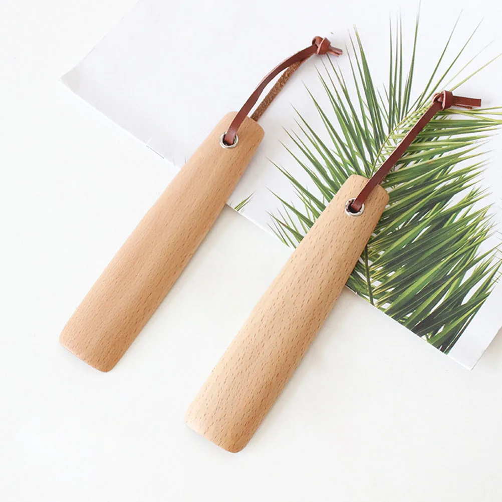 

Beechwood Lifter Wooden Shoehorn Tool For Easy Wearing Home Use Portable Shoehorn Shoe Supply Household Shoe Lifting Tool