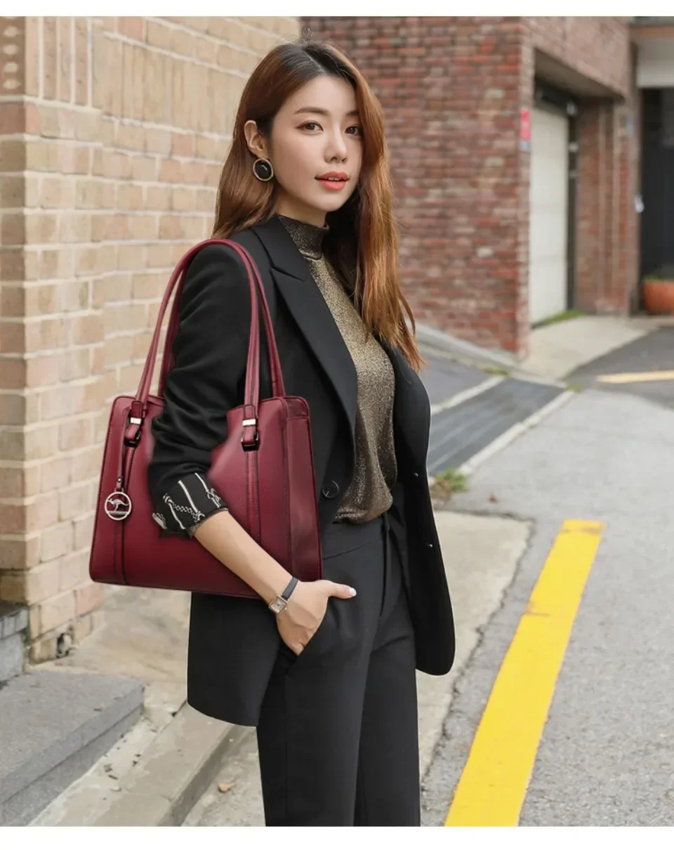 Luxury Casual Tote Women Bag High Quality Leather Ladies Hand Bags for Women Shoulder Bag Big Crossbody Bags Sac A Main image 3