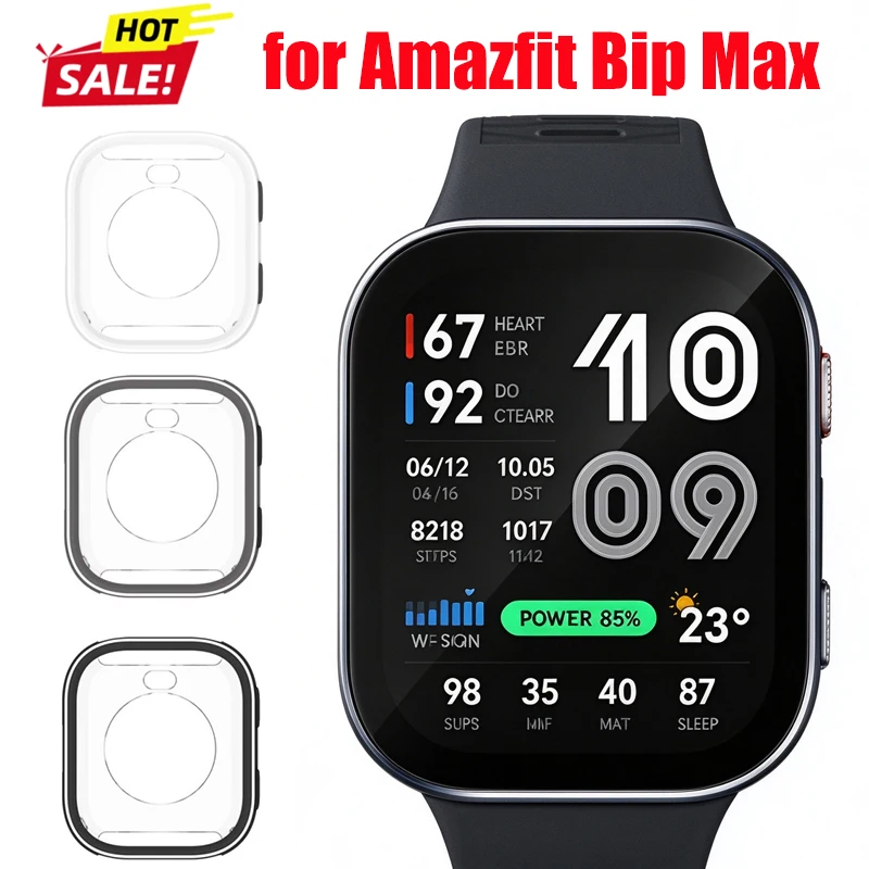 Metal Watch Case for Amazfit Bip Max Anti-Scratch Bumper Hollowed Out Protector Cover Accessories