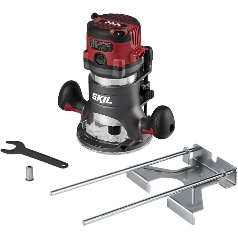 

Фрезер с фиксированным основанием, проводной 10 А, стабильное и плавное управление, прецизионный деревообрабатывающий инструмент, ширина 9,45 дюйма x высота 10,24 дюйма.