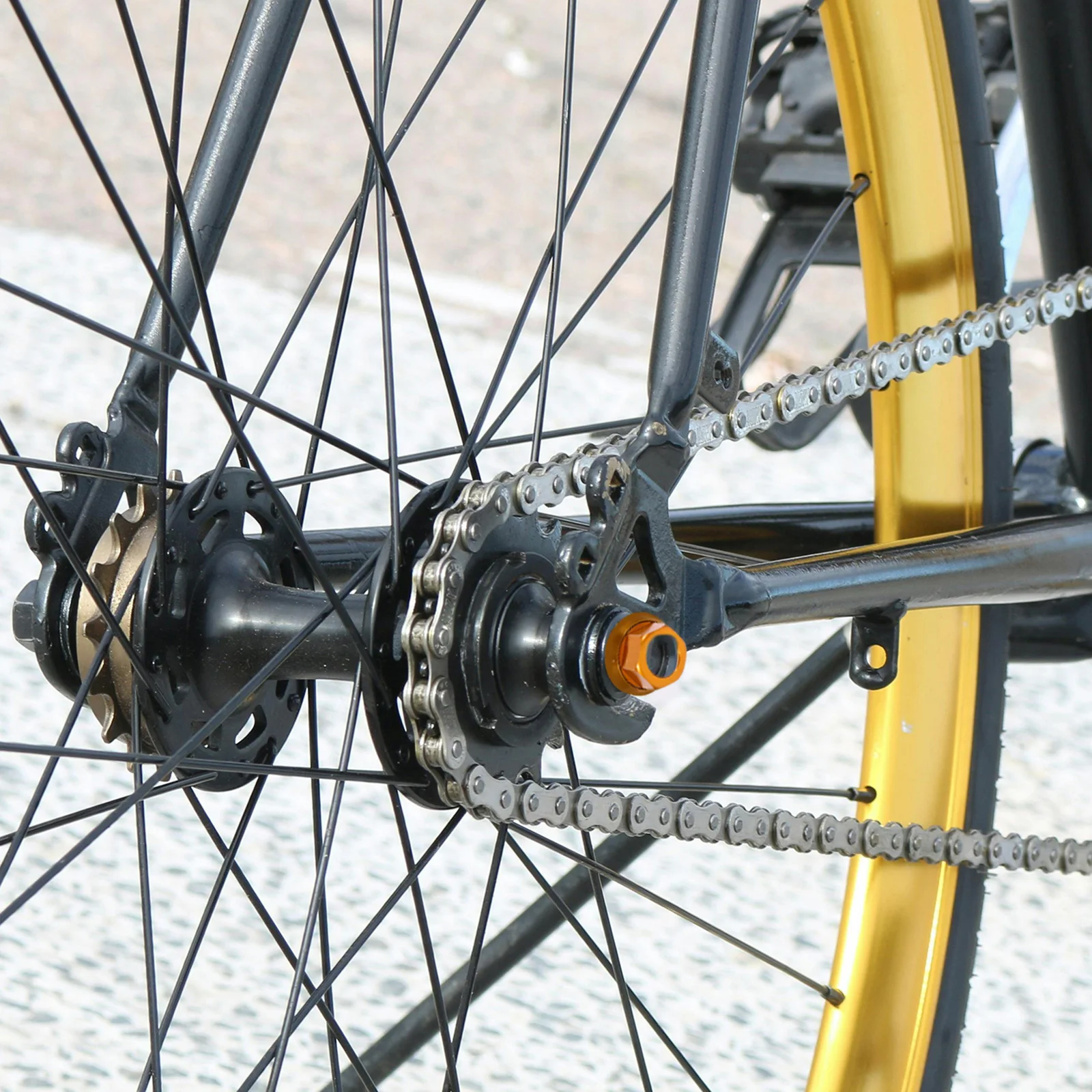 

2pcs M10 Aluminum Alloy Nut For Rear Wheel Axle Lightweight Durable Quick Release Fit Nuts