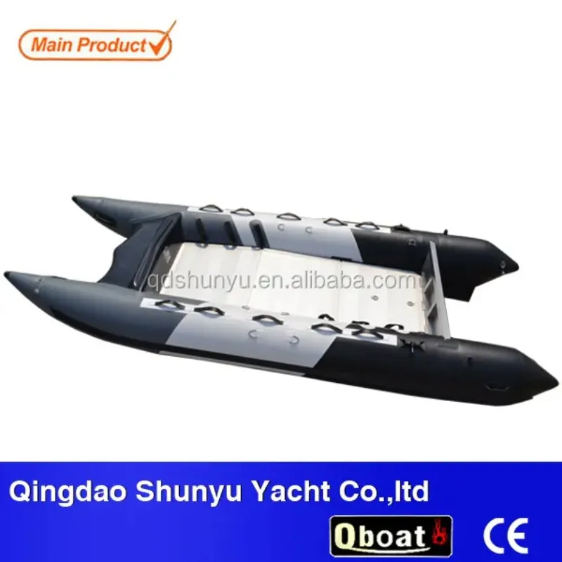 Foldable Portable Kayak & Catamaran Inflatable Boats - 1-7 Person Fishing/Whitewater Rafting Dinghy Boat