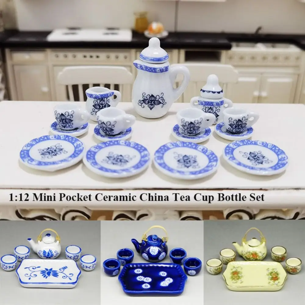 Mini casa de boneca de alta qualidade, acessórios de cerâmica, 10 estilos, mesa, casa de bonecas, conjunto de garrafa para boneca 1/6 bjd/boneca de 1.5 ", boneca blythe