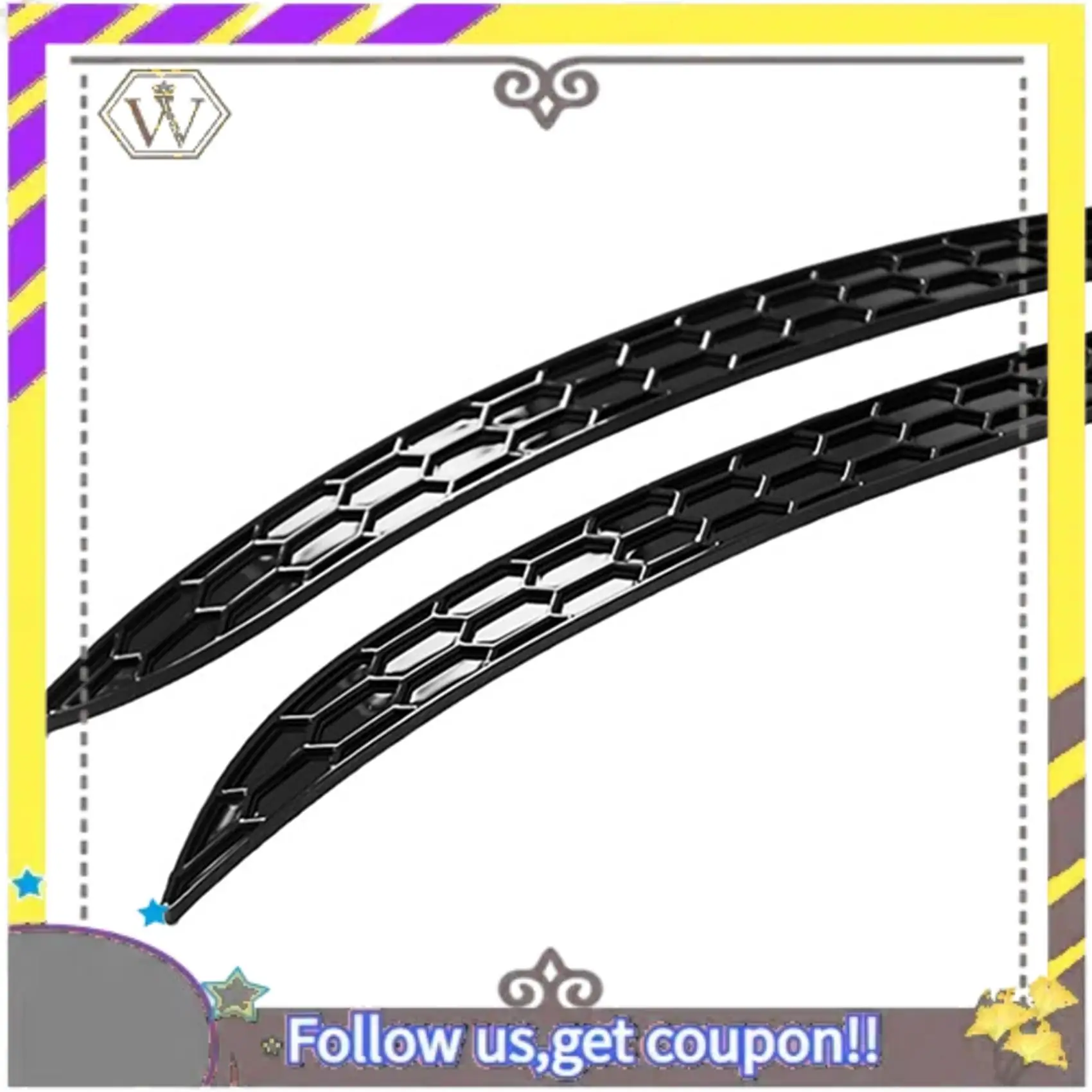 ABXV-Car Reflective Strips Honeycomb Reflector Strips For-VW Golf 8 MK8 Rline 2020-2022