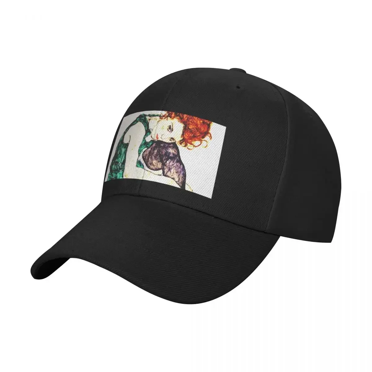 Egon Schiele Seated Woman With Legs Drawn Up Baseball Cap Hat Man For The Sun Horse Hat Women's Golf Wear Men's