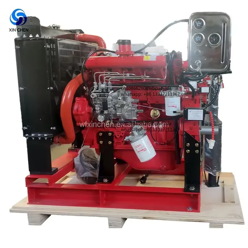 

Direct Sales Chinese Factory 490 Series Four Cylinder Water-cooled Small Engines for Boat Use Generator Fire Pump