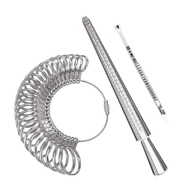 

Многофункциональное кольцо, комплект размеров США, регулируемая оправка для измерения пальцев и ювелирные инструменты, прецизионный набор ювелиров для рукоделия «сделай сам»