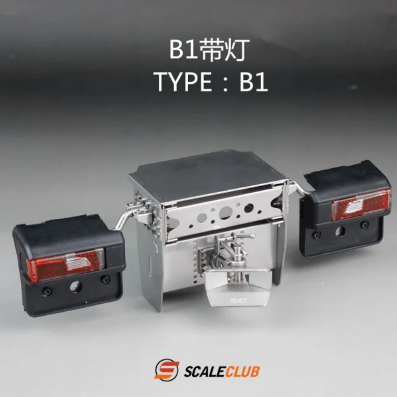 

Scaleclub 1/14 Tamiya SC MN тягач-самосвал тяжелый тракторный грузовик модернизированный металлический хвостовой луч со светом