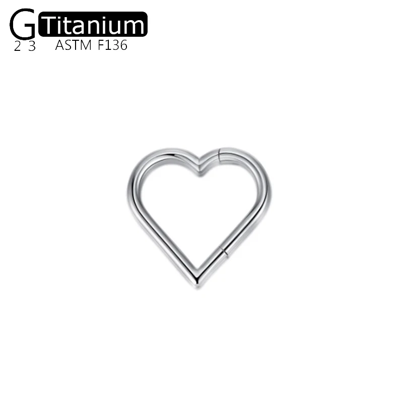 G23 Titanium Earrings With Half Ring Of Zircon For Left And Right Ears Piercing Jewelry Neutral Versatile Banquet Nose Ring