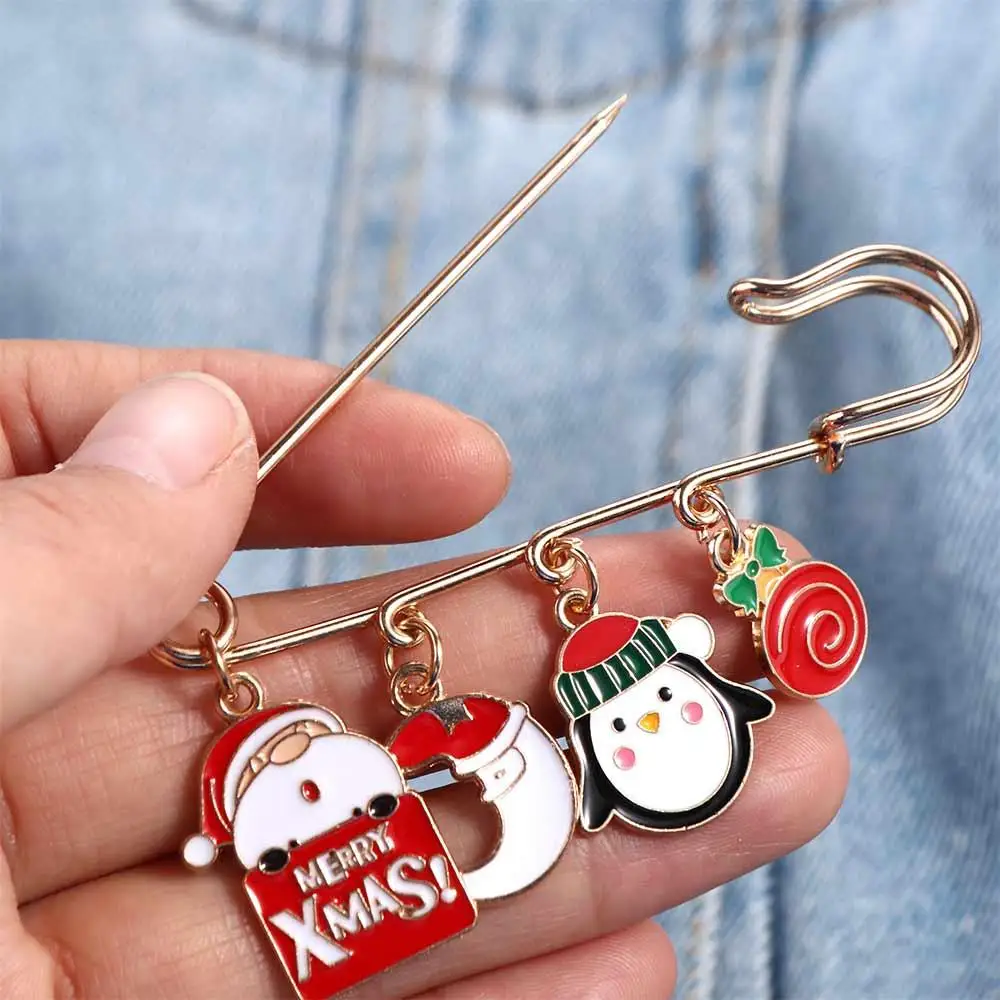 Accessories Jewelry Gift Women Bag Decoration Waist Fixed Buckle Waistband Pin Safety Pins Dress Shawl Clips Christmas Brooches