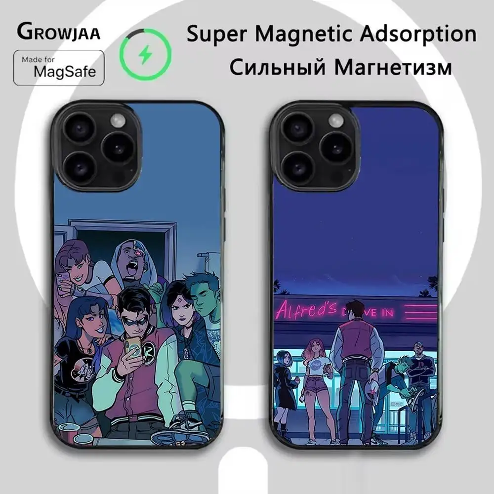 

T-Teen Robin T-Titans Go Phone Case For iPhone 16e,16,15,14,13,12,11,Plus,Pro,Max,Mini Magsafe Magnetic Wireless Charging