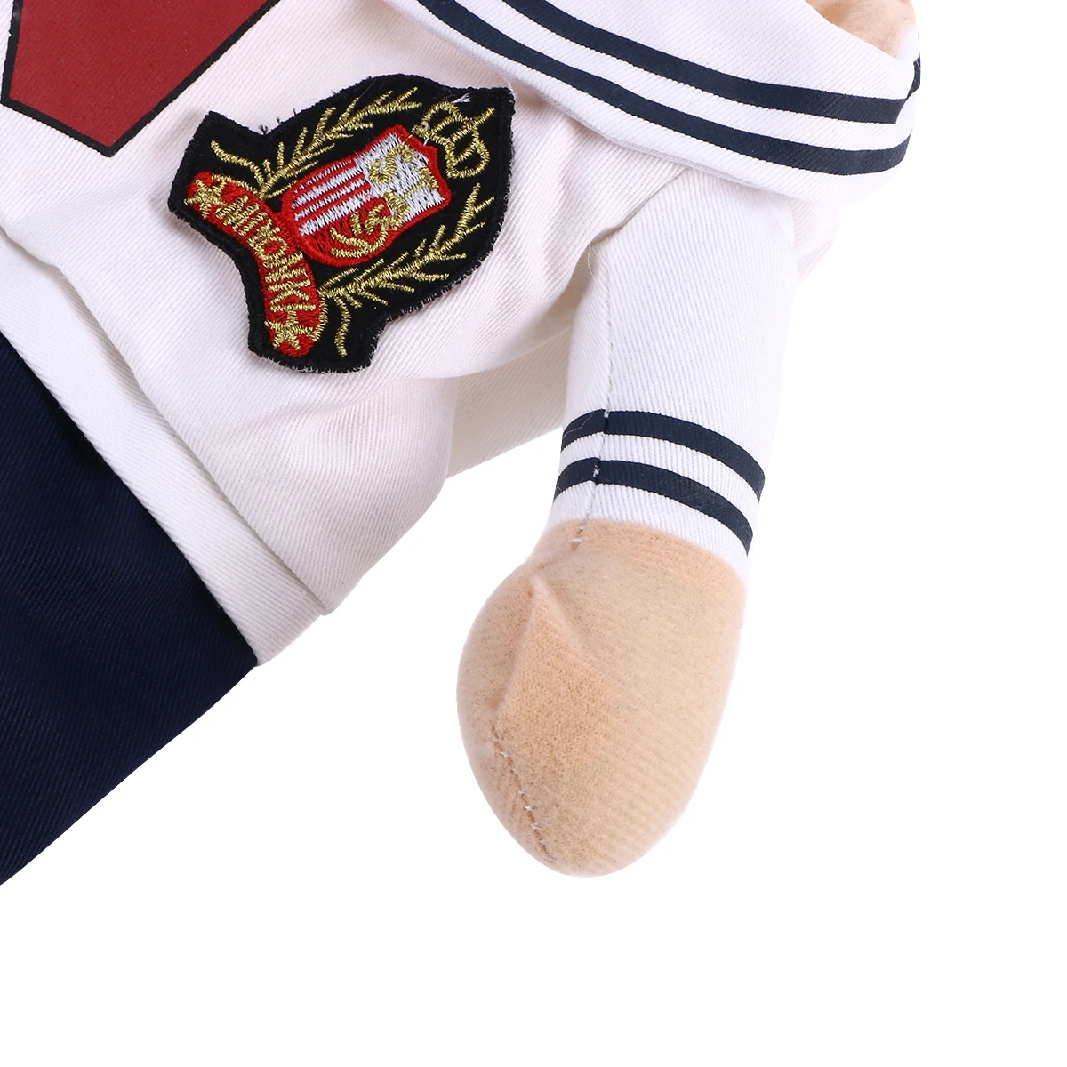 

Pet Sailor Costume Navy Suit for Small Dogs Cats Adjustable Hook Loop Closure Halloween Christmas Party Wear Dog Clothes