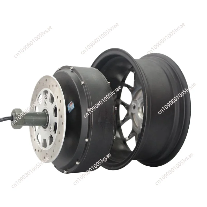 Motor 1500W 260 V1 High Effective 12x5.0inch Single Shaft Detachable in Wheel Hub Motor for ATV Car and E-scooter
