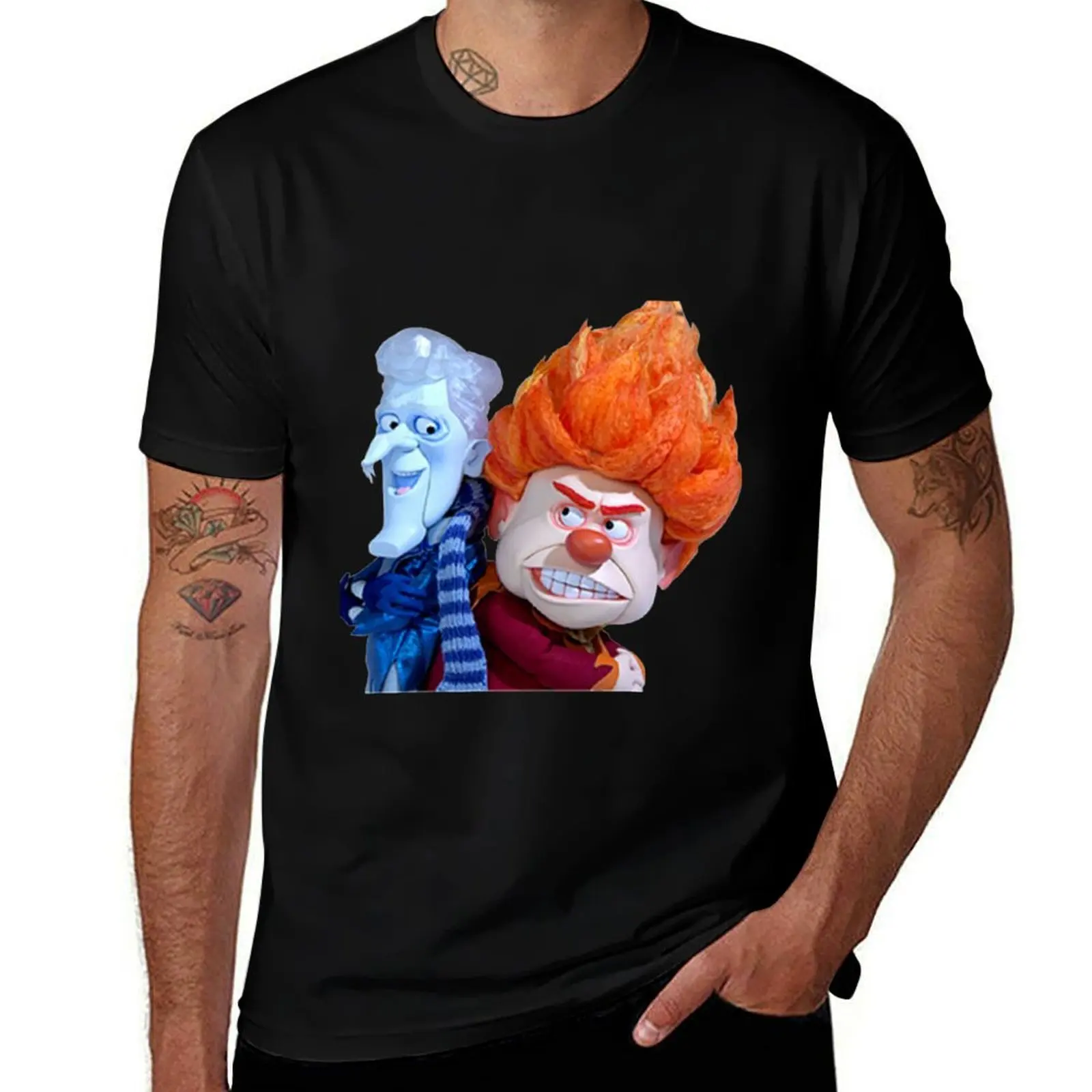 Snow/Heat Miser T-Shirt Daily Wear Plain Short Sleeve Shirt