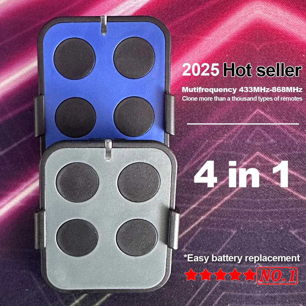 

280 to 868 MHz Multi Frequency 4 in 1.Copy your Garage Remote Control Duplicator Keychain Barrier Rolling Code Gate Door Opener