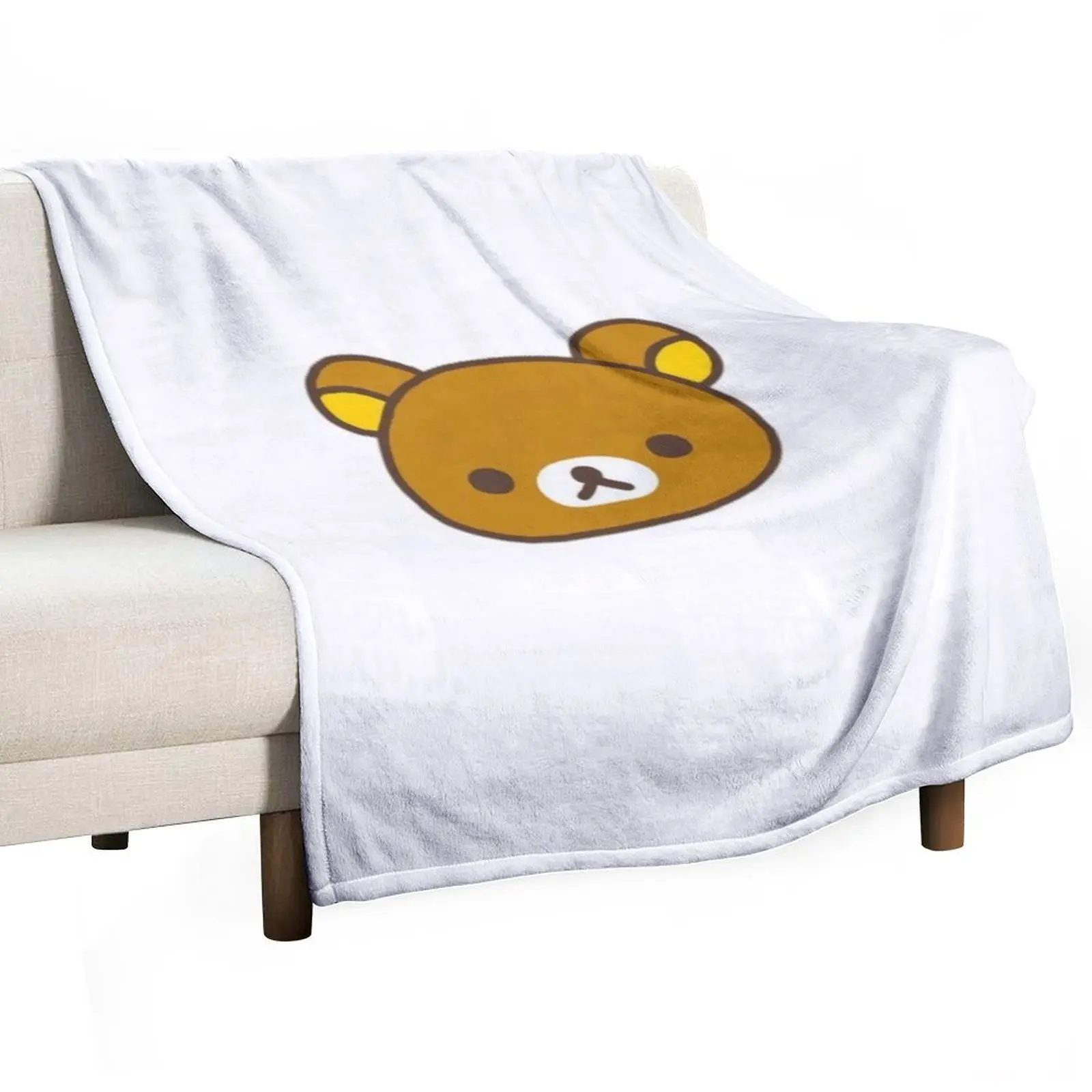 

Rilakkuma Bear Throw Blanket Soft Plush Plaid Tourist blankets ands Sleeping Bag Blankets