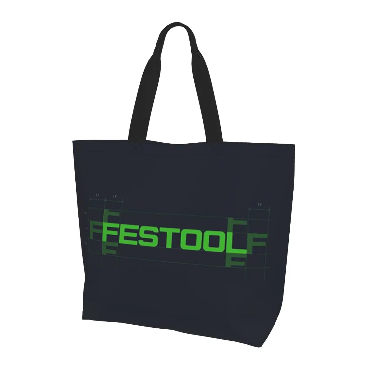 

Festool Powertool Shopping Tote Bag Canvas Large Capacity Shoulder Bags Shopper Grocery Handbag for Women