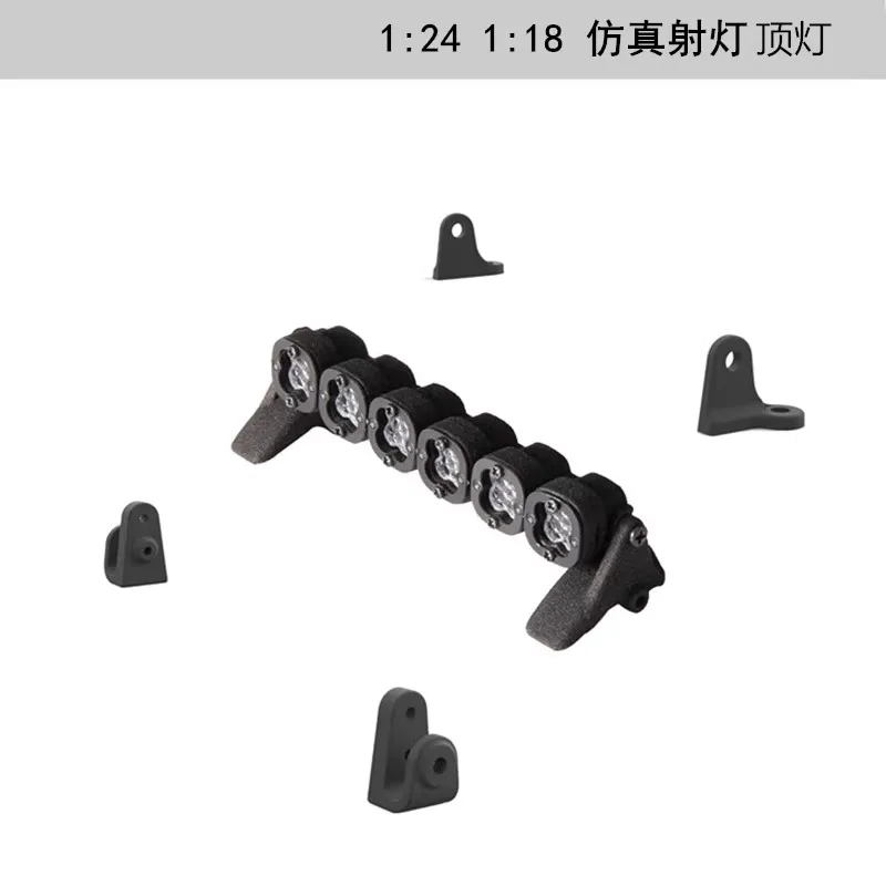 Multi Beugel Universele Plafondlamp met 6 Hoge Helderheid Verlichting voor 1/181/24 Klimmen Afstandsbediening Auto Upgrade Accessoires