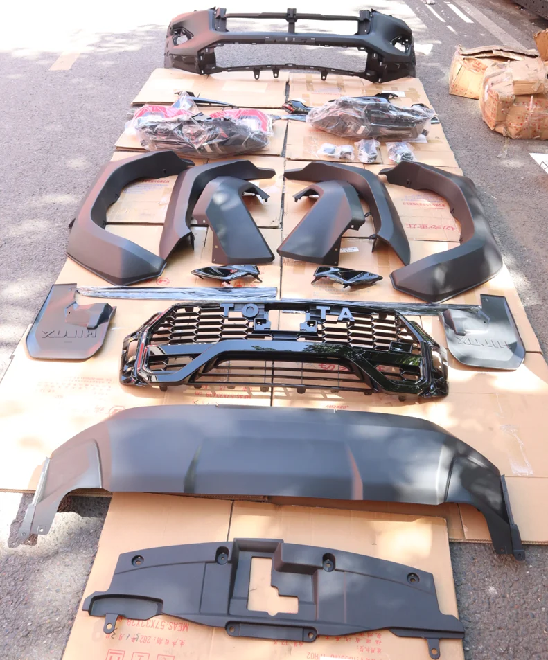 

1 Set High Quality Conversion Bodykit for Toyota Hilux Revo Rocco Vigo 2005-2022 Facelift Conversion to GR Sports 2023 Style