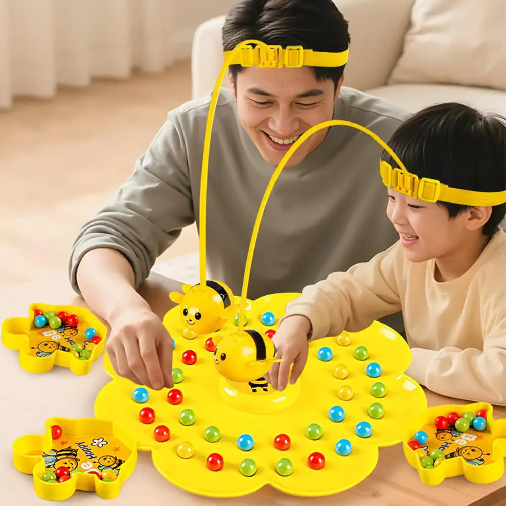 

Многопользовательская настольная игра-рыбалка Little Bee с креплением на голову, интерактивная развивающая игрушка, подарок, семейная игра