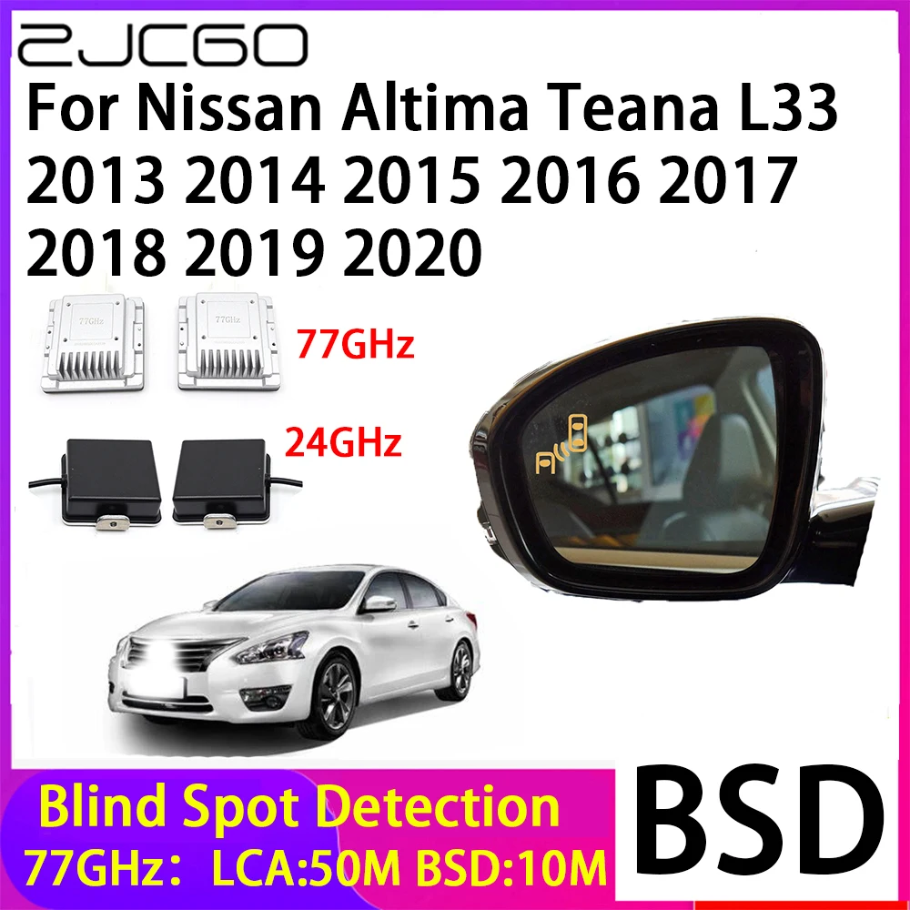 

ZJCGO Car Blind Spot Detection BSD Mirror Rear Radar Detection System for Nissan Altima Teana L33 2013~2020