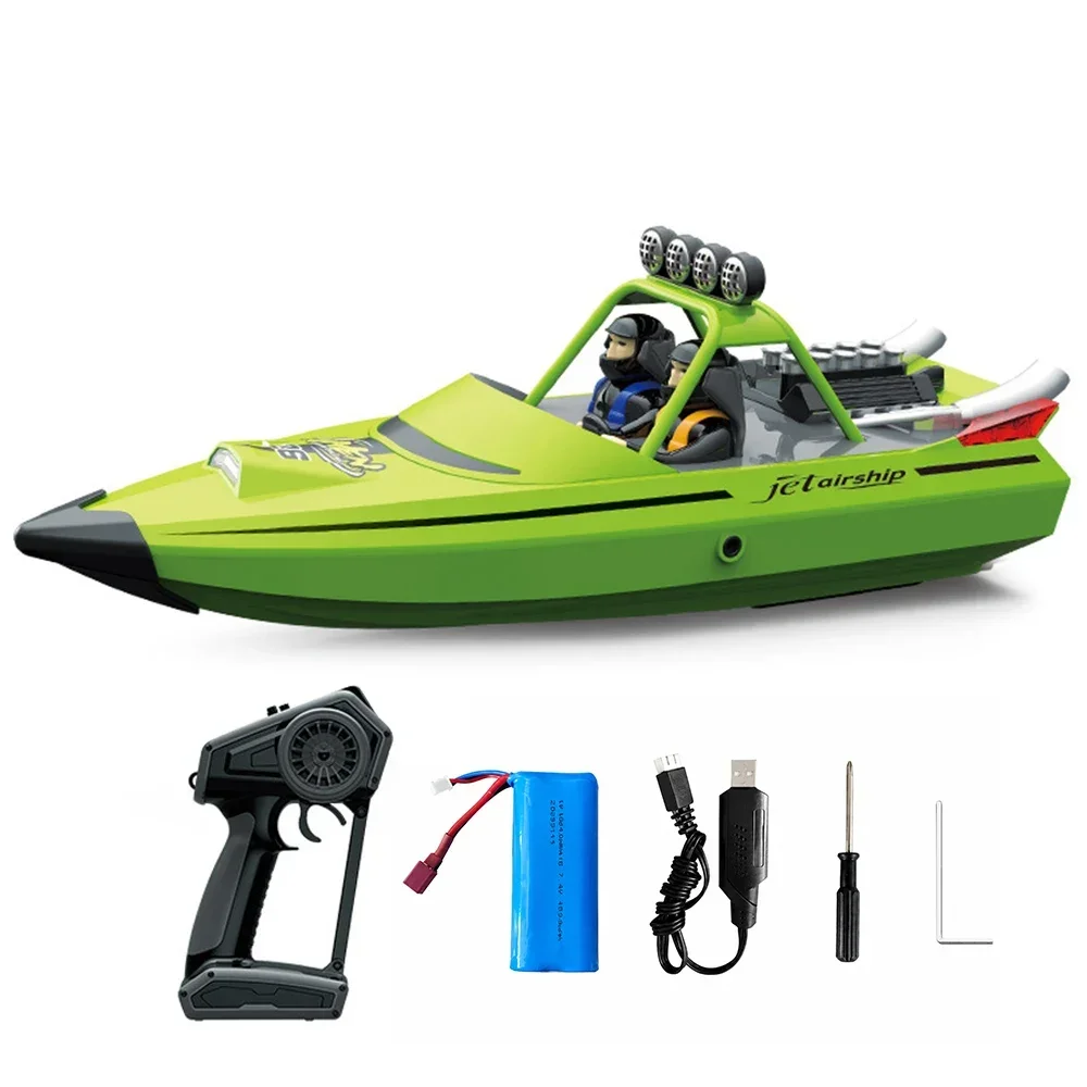 SIHAO Remote Control Boat 2.4G TX725 Wireless Turbo Jet Speedboat Flip Reset For Boys Water Toy for Kids RC Boat Gifit Adult Fun