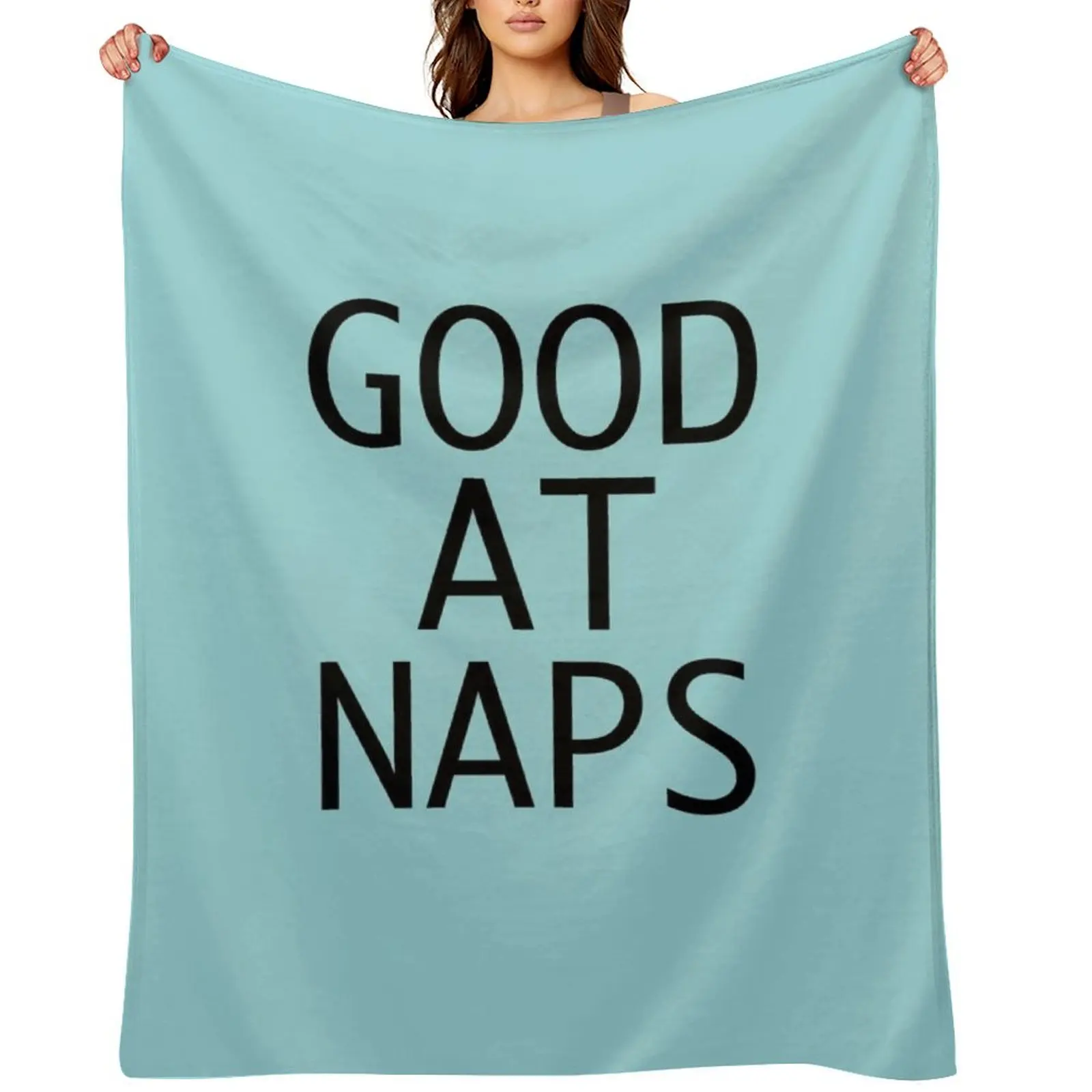 

Good at Naps Blue Color Gifts Throw Blanket Hairys Bed Fashionable for babies Blankets
