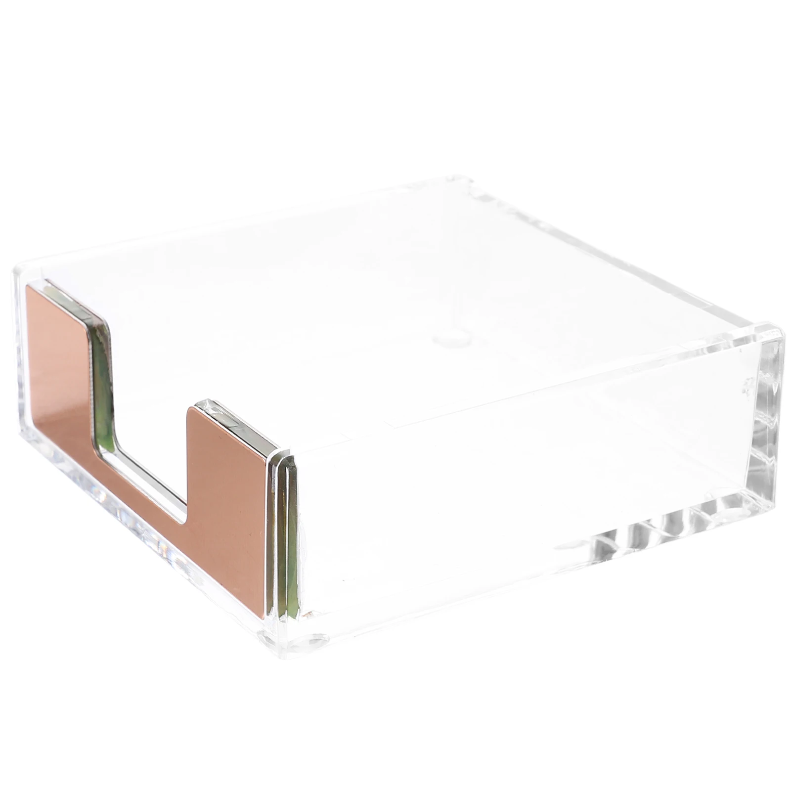 

Memo Pad Holder Notepad Container Clear Memo Organizer Business Card Stand Desktop Storage Box Office Home Stationery