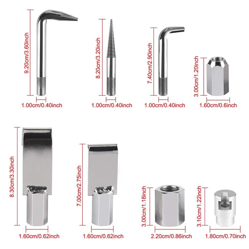 

Hammer Hooks Puller Crowbar Dent Removal Kit Hook Slide Metal Dent Repair Tools Super PDR Tools