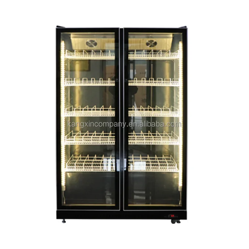 Commercial countertop chiller refrigerator glass door wine beverage coolers