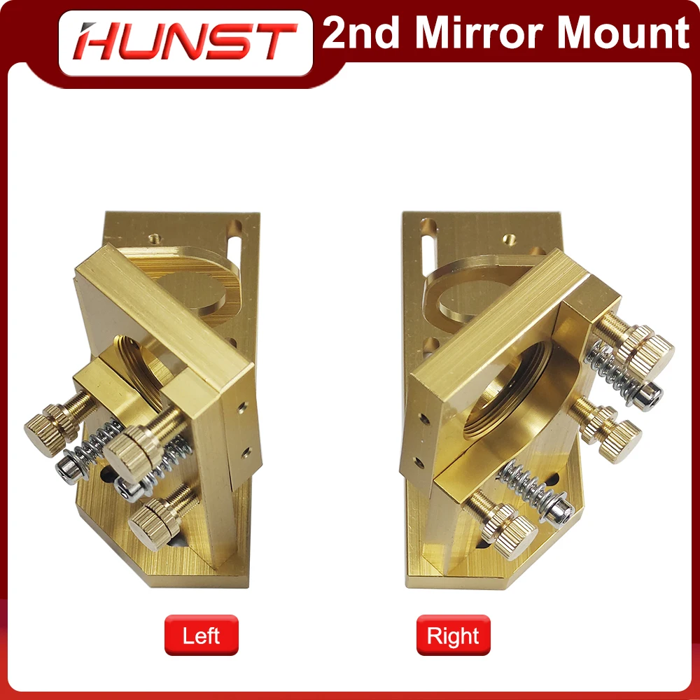 Hunst CO2 Gold Second Laser Mount Mirror 25mm Mirror Mount Integrative Mount For Lase Engraving Machine