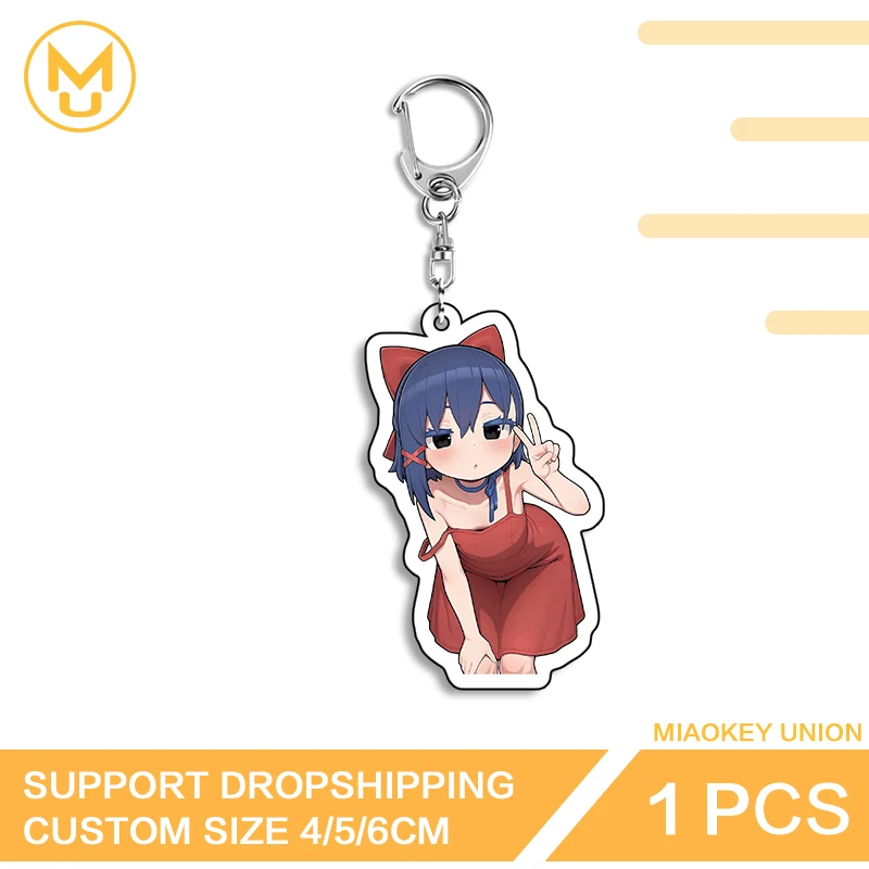 High Quality Mita Customizable Fashion Double Sided Acrylic Keyring Waterproof Publicized Personality Everyday Key Accessory