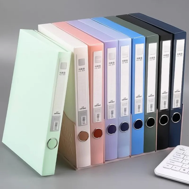 Pasta de arquivo A + A4 Bolsa de documentos MorandiColor de grande capacidade Bolsa de arquivo multifuncional