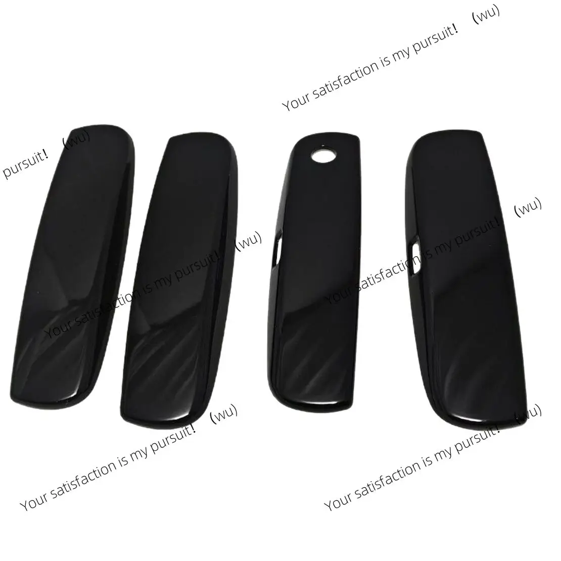 Glossy Black Exterior Door Handle Cover Trim With Smart Keyhole Fit For Dodge Charger 2011 2012 2013 2014 2015 2016 2017-2021
