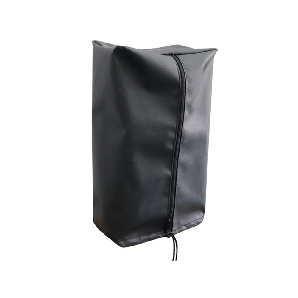 1Pcs Black Leather Beer Faucet Cover Dust Protector With Drawstring For Single Double Tap Bar Kitchen Home Decor Accessory