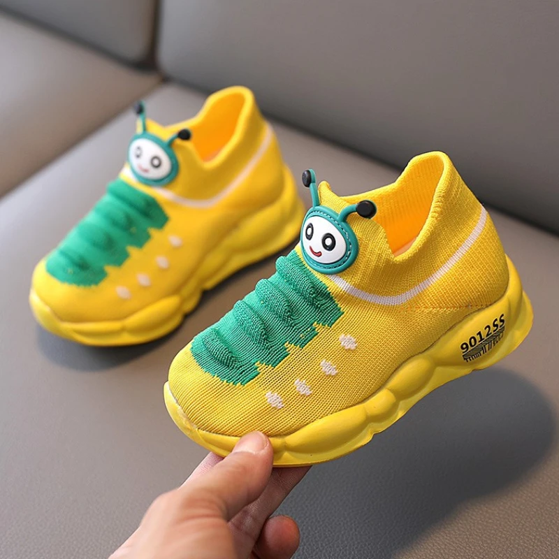 Children Running Sneakers Boys Kids Shoes Mesh Breathable Anti-Slip Walking Patchwork Tenis Toddler Soft Soled Girls Shoes