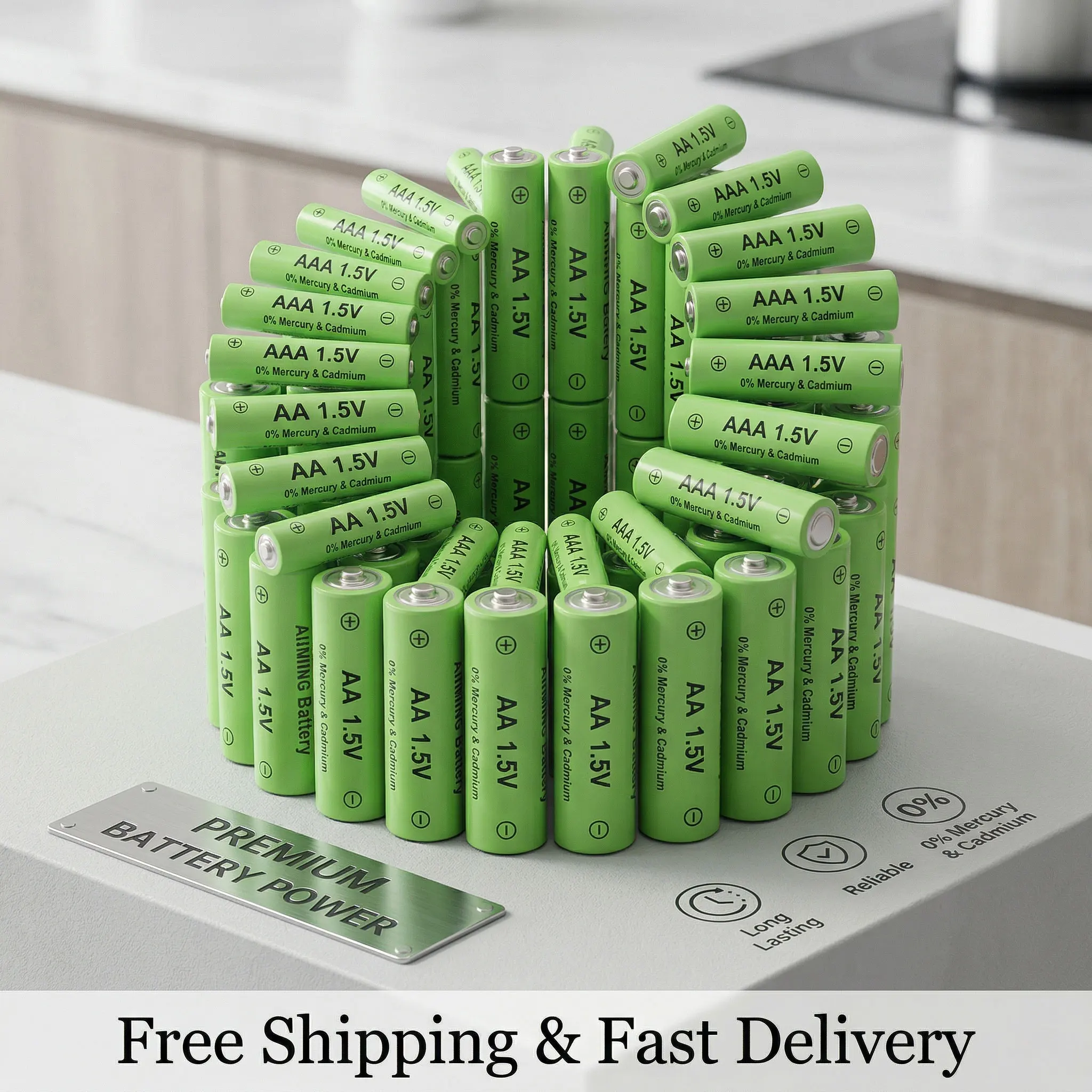 

High Capacity 1.5V AA AAA Ni-MH Battery 3000-3800mAh Rechargeable Nickel Hydrogen Battery for Flashlight Toys Clocks MP3 Player