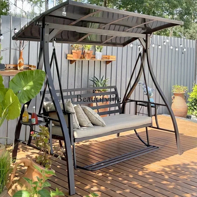 

FG43Swing Outdoor Courtyard Leisure Garden Balcony Outdoor Internet Celebrity Hanging Chair Household Adult Rocking Chair
